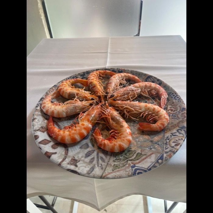 Langostinos tigre en Casa Machín, Écija